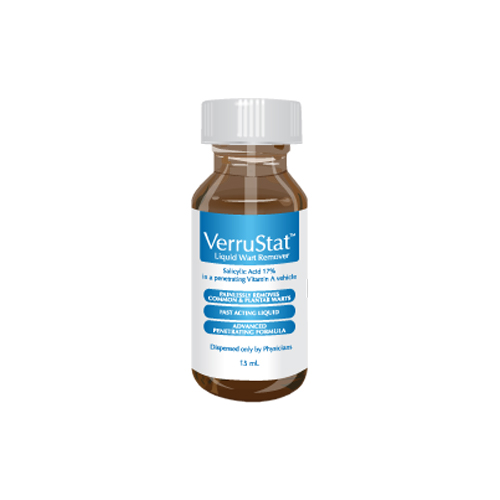 VerruStat has been specially formulated for the topical management and removal of clinically or histopathologically proven common and palmoplantar warts.